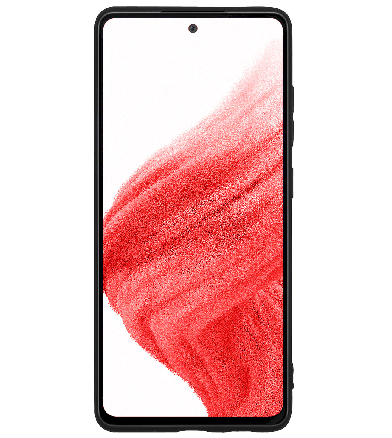 Hoes Geschikt voor Samsung A53 Hoesje Siliconen Back Cover Case - Hoesje Geschikt voor Samsung Galaxy A53 Hoes Cover Hoesje - Zwart