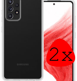 BASEY. BASEY. Samsung Galaxy A53 Hoesje Siliconen - Transparant - 2 PACK