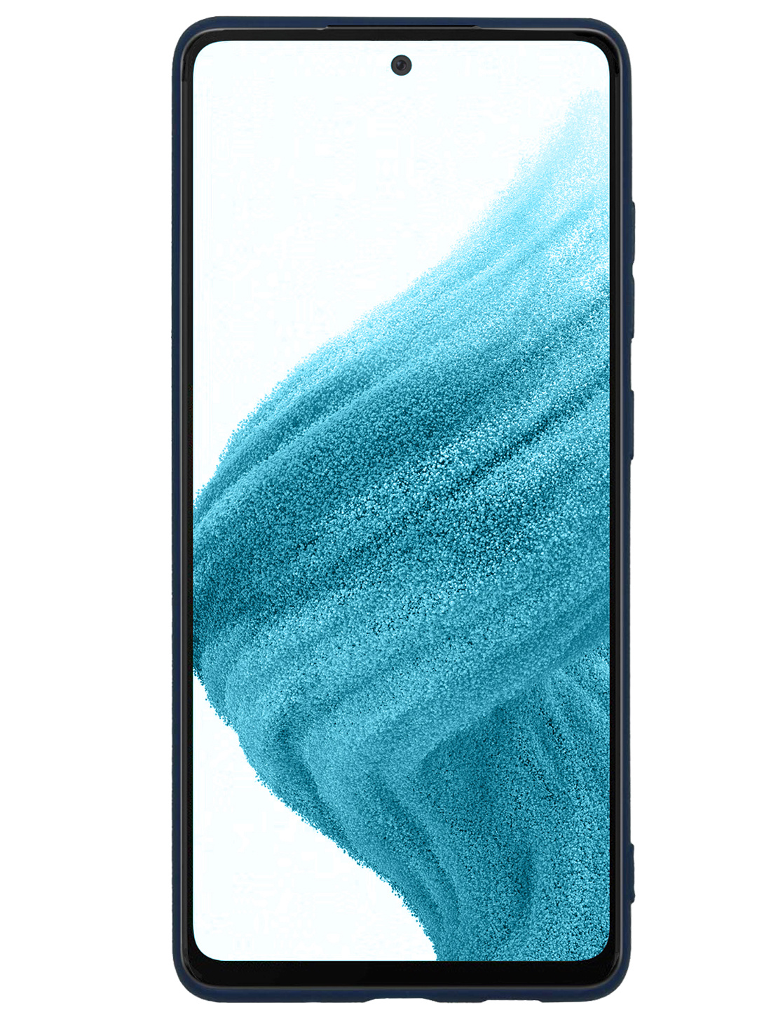 NoXx Hoes Geschikt voor Samsung A53 Hoesje Cover Siliconen Back Case Hoes - Donkerblauw