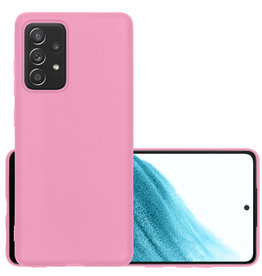 NoXx NoXx Samsung Galaxy A53 Hoesje Siliconen - Lichtroze