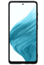 NoXx Hoes Geschikt voor Samsung A53 Hoesje Cover Siliconen Back Case Hoes - Zwart