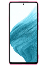 NoXx Hoes Geschikt voor Samsung A53 Hoesje Cover Siliconen Back Case Hoes - Lichtroze - 2x