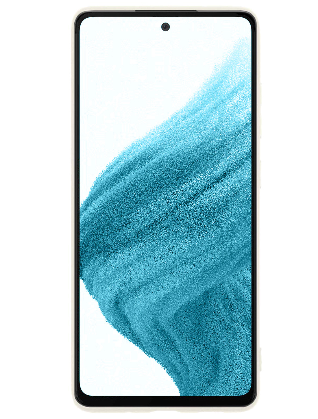 NoXx Hoes Geschikt voor Samsung A53 Hoesje Cover Siliconen Back Case Hoes - Wit - 2x