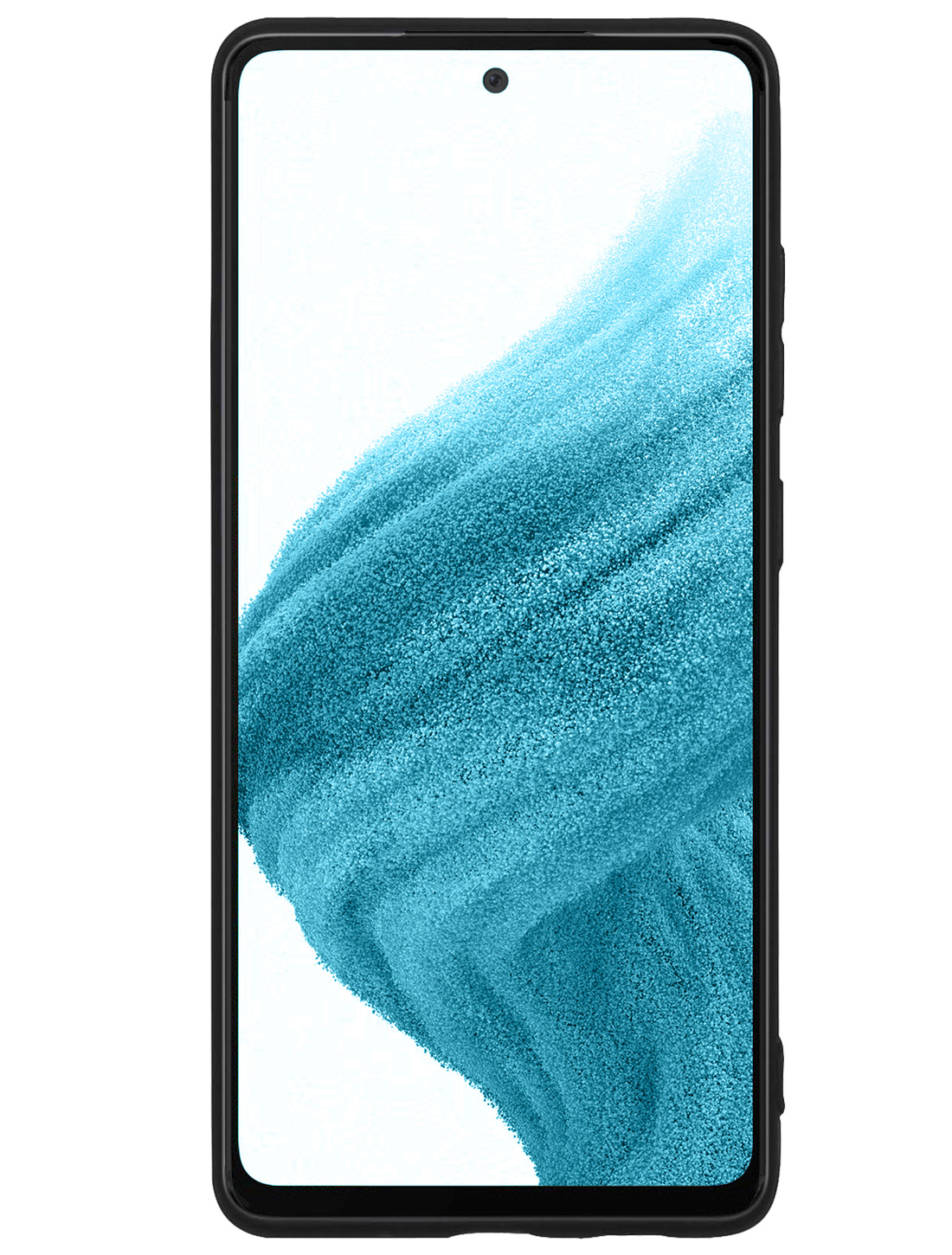 NoXx Hoes Geschikt voor Samsung A53 Hoesje Cover Siliconen Back Case Hoes - Zwart - 2x