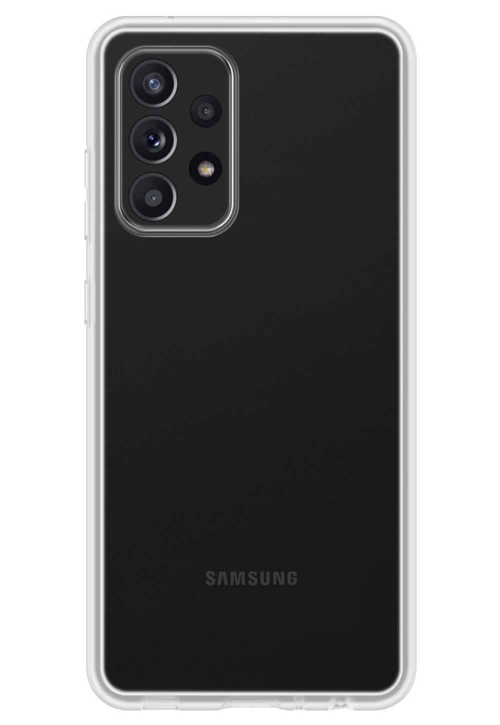 Nomfy Samsung Galaxy A53 Hoesje Siliconen - Samsung Galaxy Galaxy A53 Hoesje Transparant Case - Samsung Galaxy Galaxy A53 Cover Siliconen Back Cover - Transparant