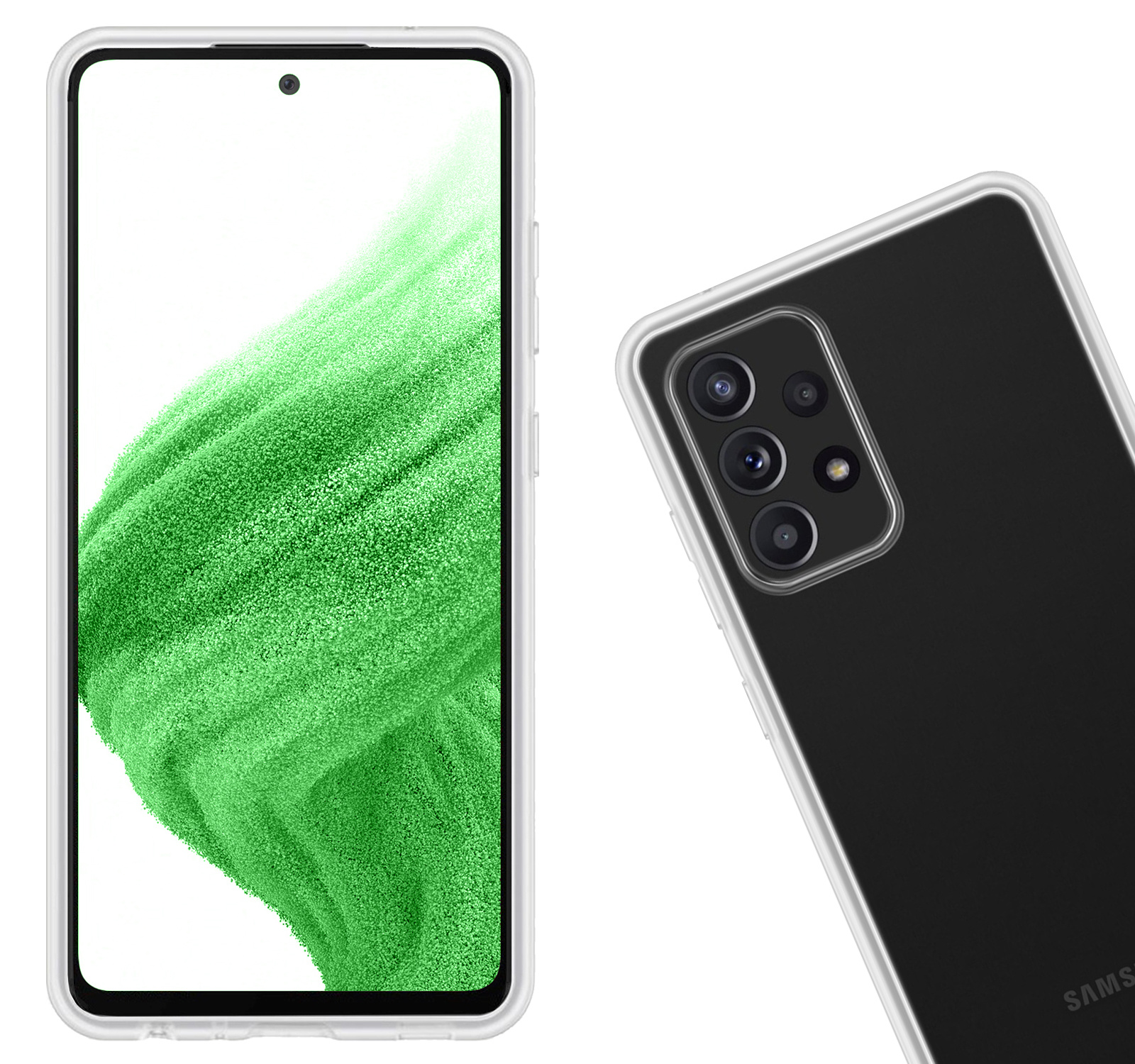 Nomfy Hoesje Geschikt voor Samsung A53 Hoesje Siliconen Cover Case - Hoes Geschikt voor Samsung Galaxy A53 Hoes Back Case - Transparant