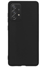 Nomfy Hoesje Geschikt voor Samsung A53 Hoesje Siliconen Cover Case - Hoes Geschikt voor Samsung Galaxy A53 Hoes Back Case - Zwart