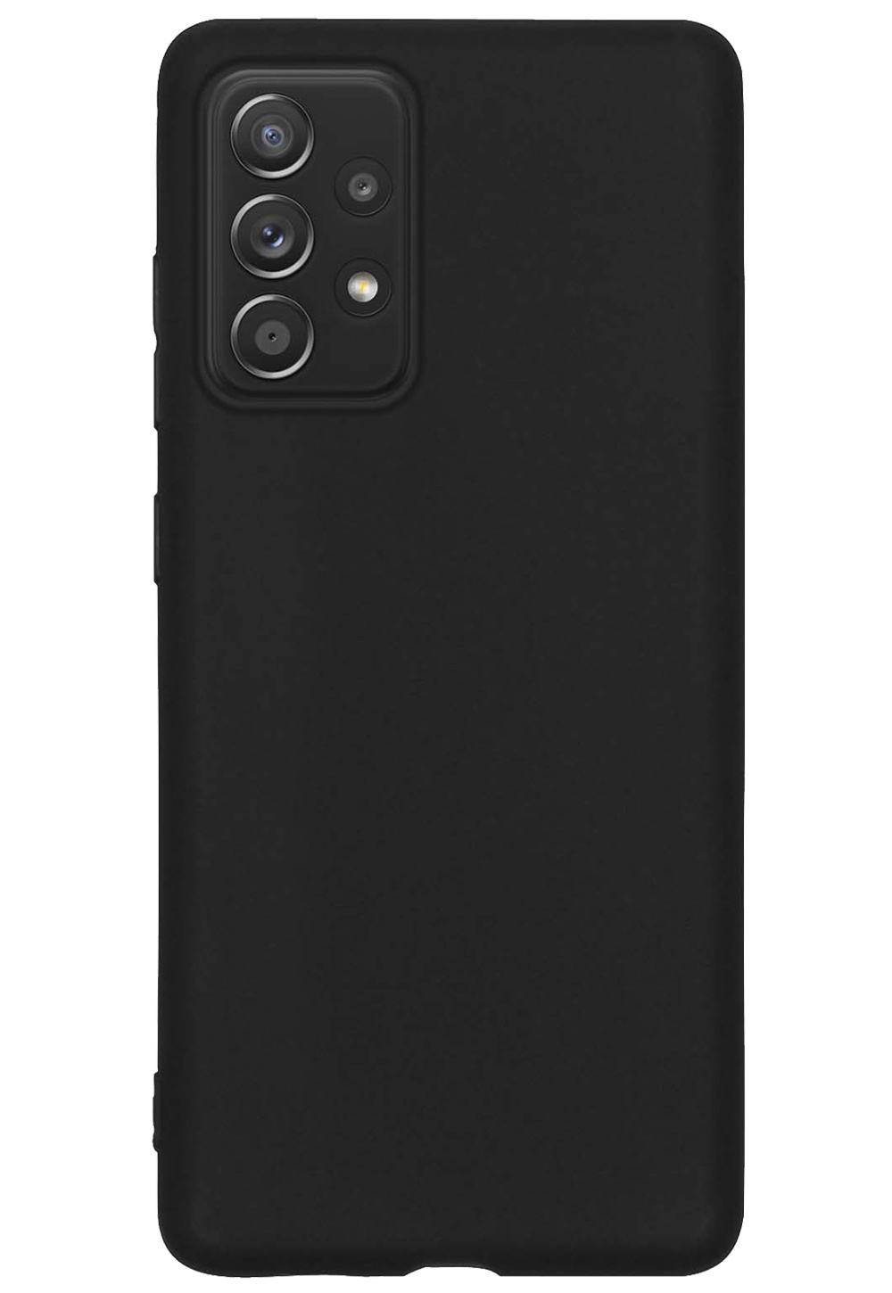 Samsung Galaxy A53 Hoesje Siliconen - Samsung Galaxy Galaxy A53 Hoesje Zwart Case - Samsung Galaxy Galaxy A53 Cover Siliconen Back Cover - Zwart