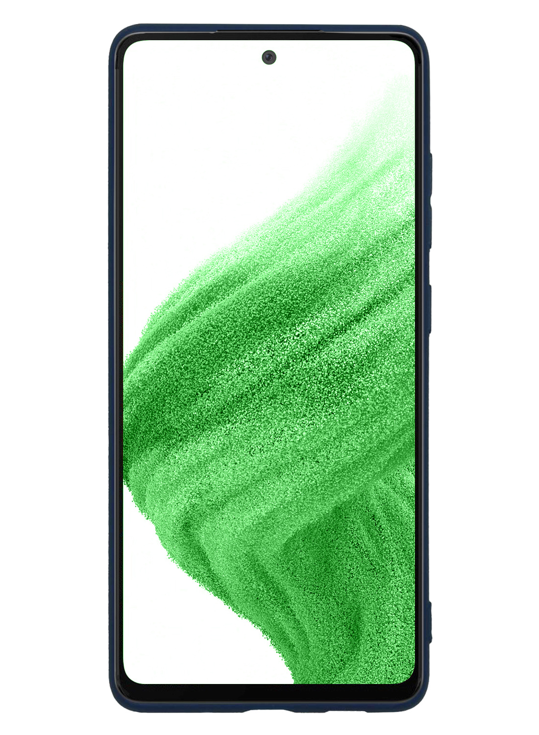 Nomfy Samsung Galaxy A53 Hoesje Siliconen - Samsung Galaxy Galaxy A53 Hoesje Donker Blauw Case - Samsung Galaxy Galaxy A53 Cover Siliconen Back Cover - Donker Blauw 2 Stuks