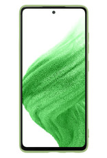 Nomfy Samsung Galaxy A53 Hoesje Siliconen - Samsung Galaxy Galaxy A53 Hoesje Groen Case - Samsung Galaxy Galaxy A53 Cover Siliconen Back Cover - Groen 2 Stuks