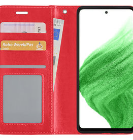Nomfy Nomfy Samsung Galaxy A53 Hoesje Bookcase - Rood