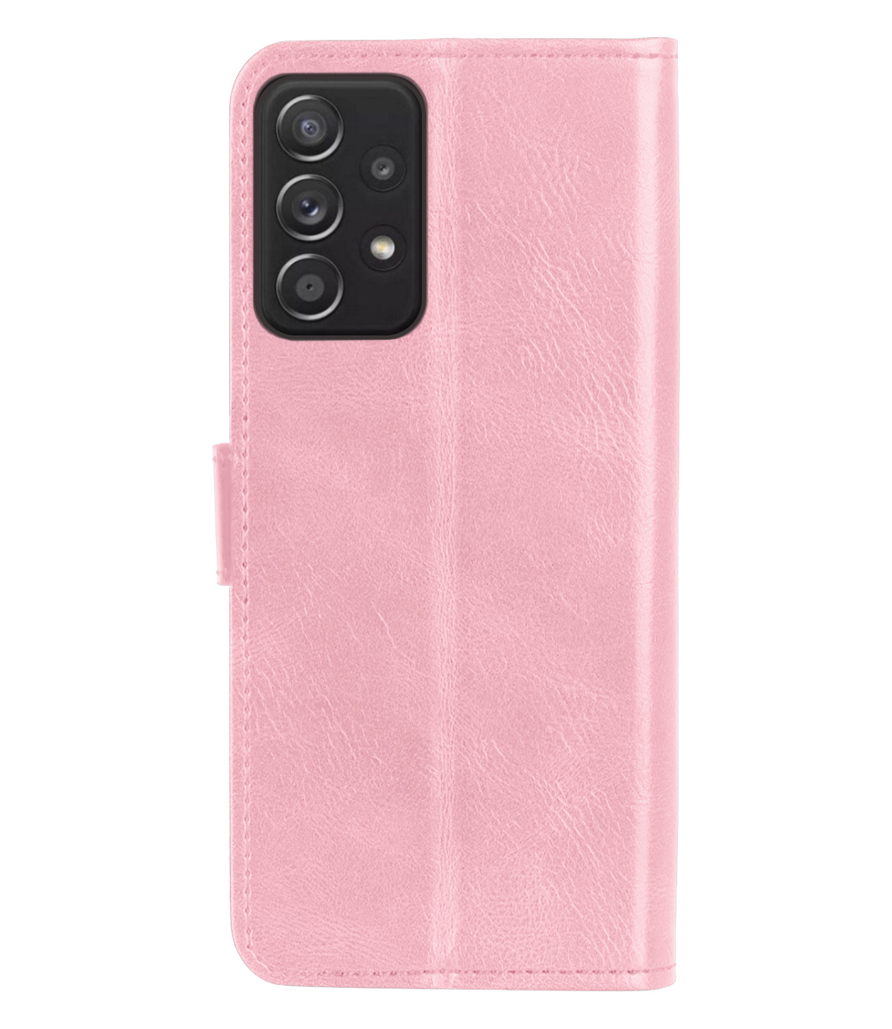 Nomfy Samsung Galaxy A53 Hoes Bookcase Licht Roze - Flipcase Licht Roze - Samsung Galaxy A53 Book Cover - Samsung Galaxy A53 Hoesje Licht Roze