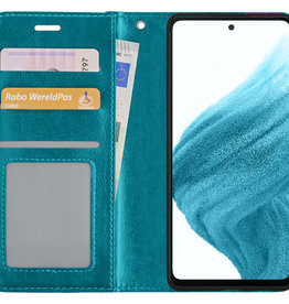 NoXx NoXx Samsung Galaxy A53 Hoesje Bookcase - Turquoise