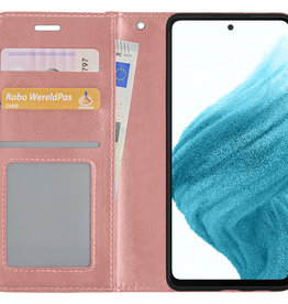 NoXx NoXx Samsung Galaxy A53 Hoesje Bookcase - Rose Goud