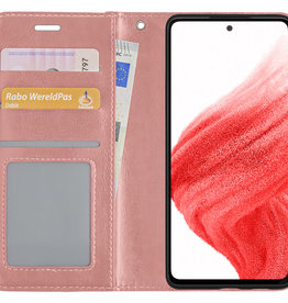 BASEY. BASEY. Samsung Galaxy A53 Hoesje Bookcase - Rose Goud