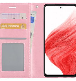 BASEY. BASEY. Samsung Galaxy A53 Hoesje Bookcase - Lichtroze