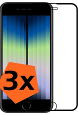 Nomfy Screenprotector Geschikt voor iPhone SE 2022 Screenprotector Bescherm Glas - Screenprotector Geschikt voor iPhone SE (2022) Screen Protector Tempered Glass Full Screen Full Cover - 3 PACK