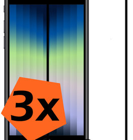 Nomfy Nomfy iPhone SE 2022 Screenprotector Glas Full Cover 3D - 3 PACK