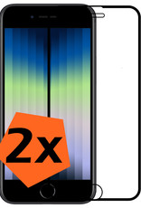 Nomfy Screenprotector Geschikt voor iPhone SE 2022 Screenprotector Bescherm Glas - Screenprotector Geschikt voor iPhone SE (2022) Screen Protector Tempered Glass Full Screen Full Cover - 2 PACK