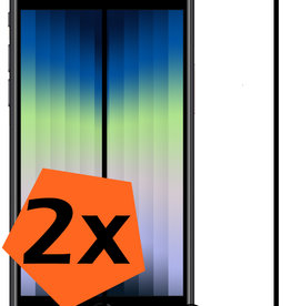 Nomfy Nomfy iPhone SE 2022 Screenprotector Glas Full Cover 3D - 2 PACK