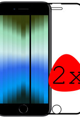 BASEY. Screenprotector Geschikt voor iPhone SE 2022 Screenprotector Beschermglas Full Cover - Screenprotector Geschikt voor iPhone SE (2022) Screen Protector Full Cover - 2 Stuks
