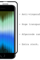 BASEY. Screenprotector Geschikt voor iPhone SE 2022 Screenprotector Beschermglas Full Cover - Screenprotector Geschikt voor iPhone SE (2022) Screen Protector Full Cover