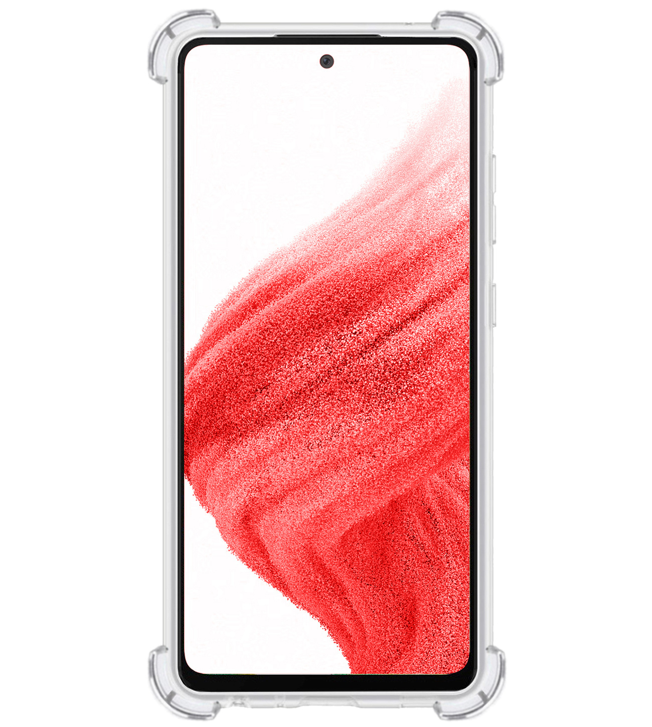BASEY. Hoes Geschikt voor Samsung A53 Hoesje Shock Proof Case Hoes Siliconen Met 2x Screenprotector - Hoesje Geschikt voor Samsung Galaxy A53 Hoes Cover Shockproof - Transparant