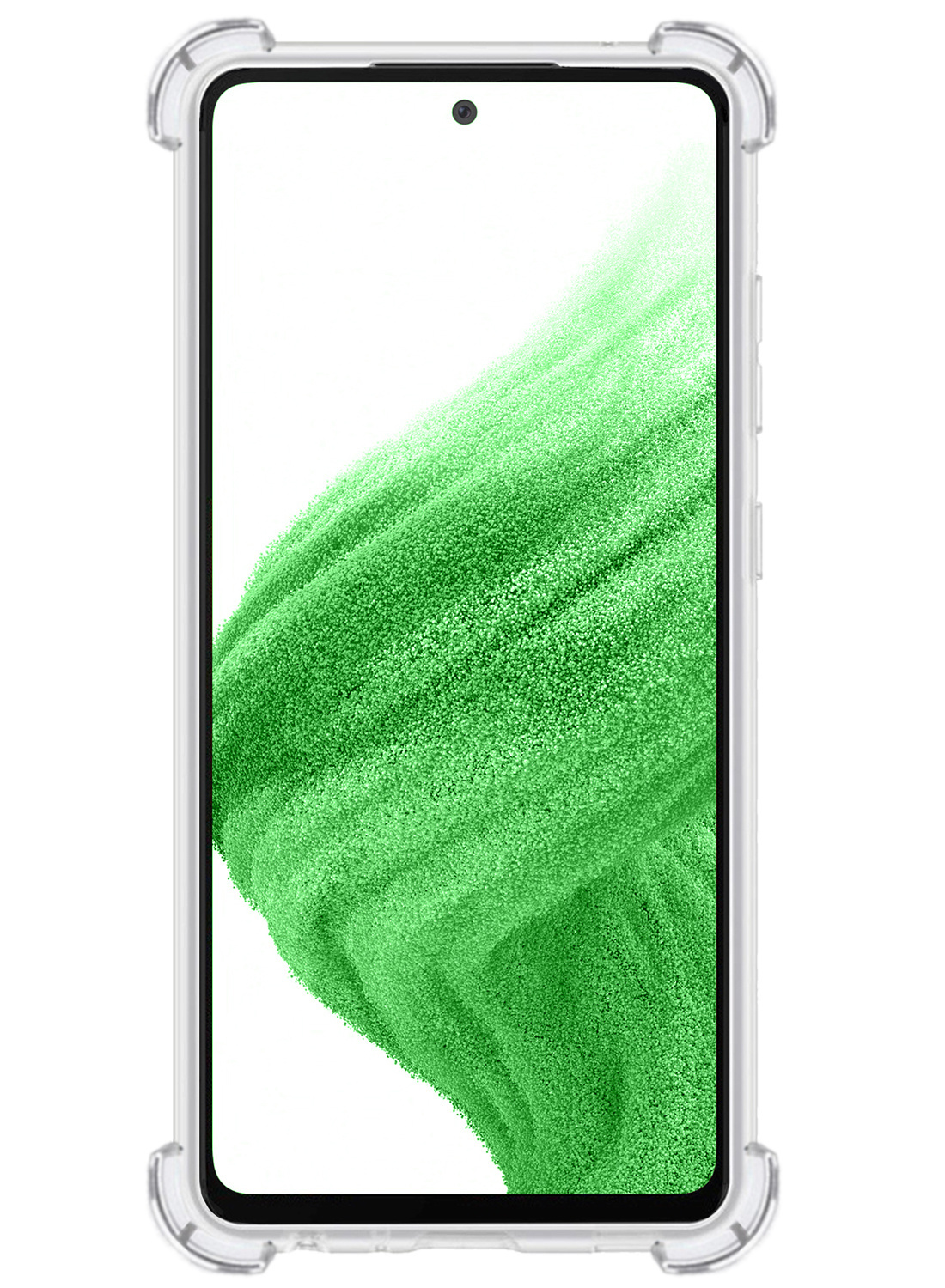 Samsung Galaxy A53 Hoesje Shockproof Met 2x Screenprotector - Samsung Galaxy A53 Screen Protector Tempered Glass - Samsung Galaxy A53 Transparant Transparant Shock Proof Met Beschermglas 2x