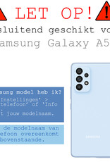 BASEY. Hoes Geschikt voor Samsung A53 Hoesje Siliconen Back Cover Case Met Screenprotector - Hoesje Geschikt voor Samsung Galaxy A53 Hoes Cover Hoesje - Groen