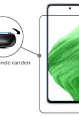 Nomfy Hoesje Geschikt voor Samsung A53 Hoesje Siliconen Cover Case Met Screenprotector - Hoes Geschikt voor Samsung Galaxy A53 Hoes Back Case - Rood