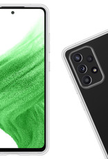 Nomfy Hoesje Geschikt voor Samsung A53 Hoesje Siliconen Cover Case Met Screenprotector - Hoes Geschikt voor Samsung Galaxy A53 Hoes Back Case - Transparant