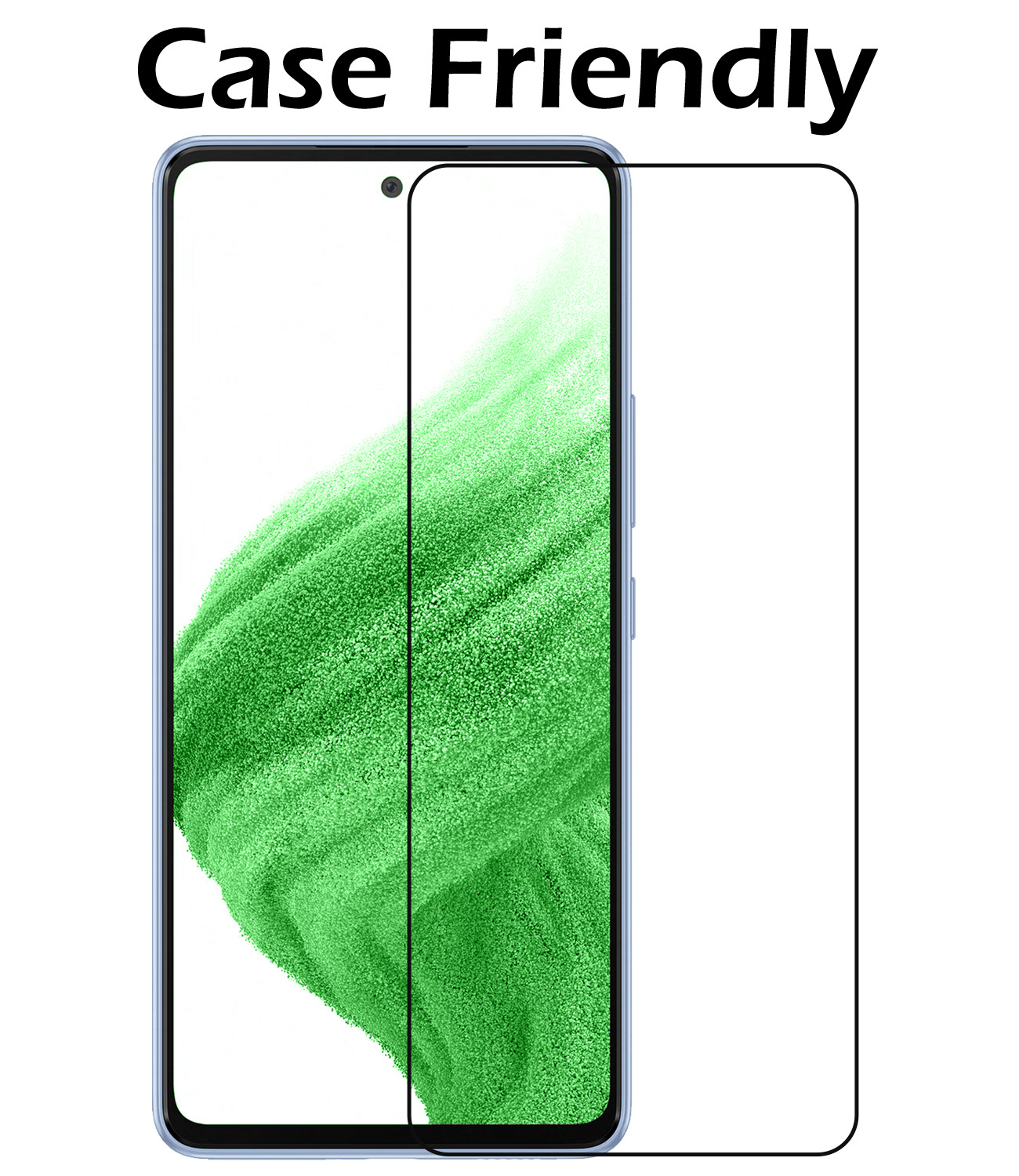 Samsung Galaxy A53 Hoesje Met 2x Screenprotector - Samsung Galaxy A53 Case Geel Siliconen - Samsung Galaxy A53 Hoes Met 2x Screenprotector