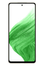 Samsung Galaxy A53 Hoesje Met 2x Screenprotector - Samsung Galaxy A53 Case Wit Siliconen - Samsung Galaxy A53 Hoes Met 2x Screenprotector