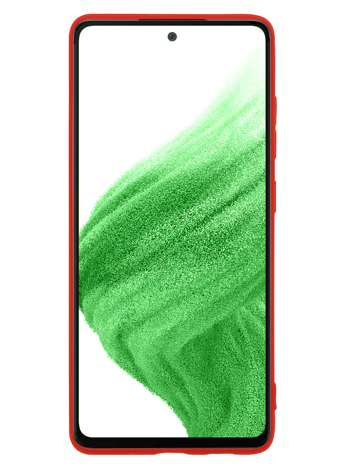 Nomfy Hoesje Geschikt voor Samsung A53 Hoesje Siliconen Cover Case Met 2x Screenprotector - Hoes Geschikt voor Samsung Galaxy A53 Hoes Back Case - Rood