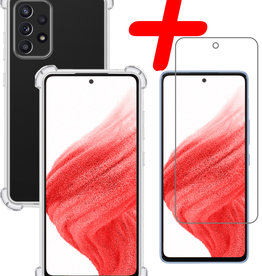 BASEY. BASEY. Samsung Galaxy A53 Hoesje Shockproof Met Screenprotector