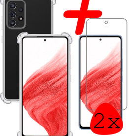 BASEY. BASEY. Samsung Galaxy A53 Hoesje Shockproof Met 2x Screenprotector