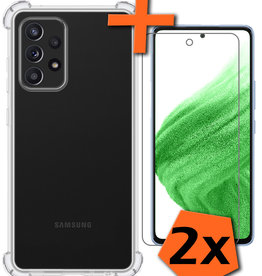 Nomfy Nomfy Samsung Galaxy A53 Hoesje Shockproof Met 2x Screenprotector