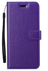 Nomfy Hoesje Geschikt voor Samsung A53 Hoes Bookcase Flipcase Book Cover Met Screenprotector - Hoes Geschikt voor Samsung Galaxy A53 Hoesje Book Case - Paars