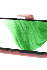 Nomfy Hoesje Geschikt voor Samsung A53 Hoes Bookcase Flipcase Book Cover Met Screenprotector - Hoes Geschikt voor Samsung Galaxy A53 Hoesje Book Case - Rosé goud