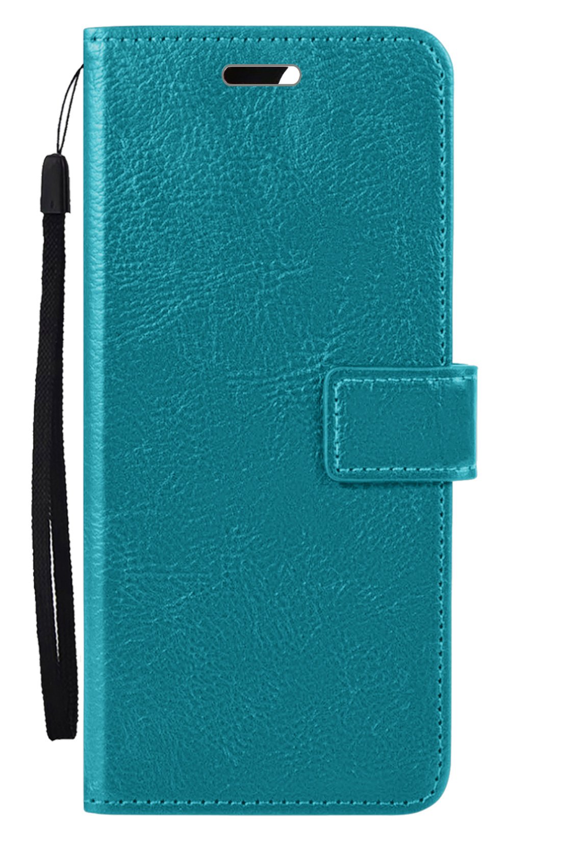 Nomfy Hoesje Geschikt voor Samsung A53 Hoes Bookcase Flipcase Book Cover Met 2x Screenprotector - Hoes Geschikt voor Samsung Galaxy A53 Hoesje Book Case - Turquoise