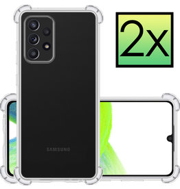 NoXx NoXx Samsung Galaxy A33 Hoesje Shockproof - Transparant - 2 PACK