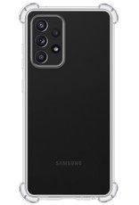 Nomfy Hoesje Geschikt voor Samsung A33 Hoesje Shock Proof Cover Case Shockproof - Hoes Geschikt voor Samsung Galaxy A33 Hoes Siliconen Back Case - Transparant