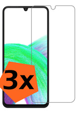 Nomfy Screenprotector Geschikt voor Samsung A33 Screenprotector Bescherm Glas Tempered Glass - Screenprotector Geschikt voor Samsung Galaxy A33 Screen Protector - 3 PACK