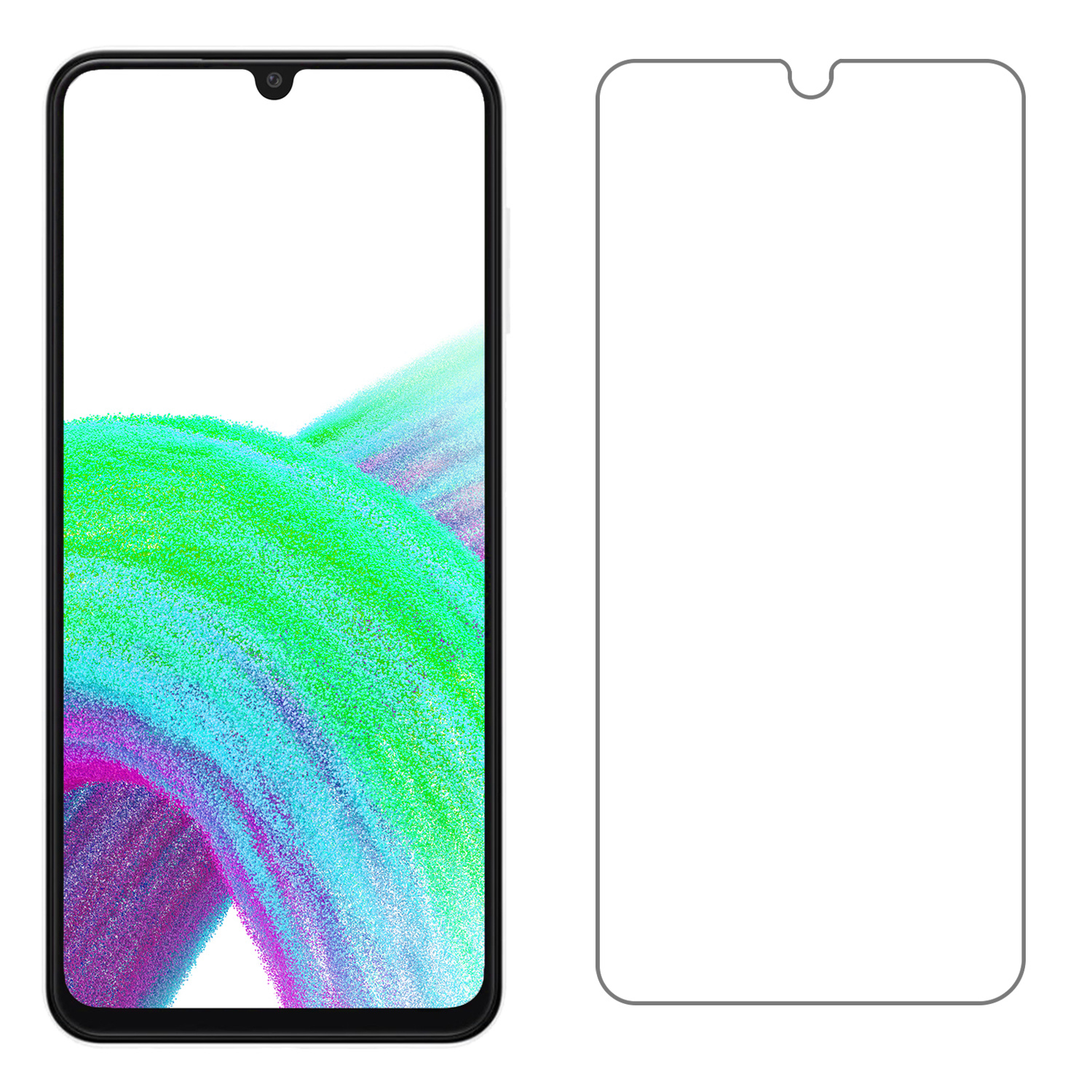 Nomfy Screenprotector Geschikt voor Samsung A33 Screenprotector Bescherm Glas Tempered Glass - Screenprotector Geschikt voor Samsung Galaxy A33 Screen Protector - 3 PACK