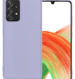 BASEY. BASEY. Samsung Galaxy A33 Hoesje Siliconen - Lila