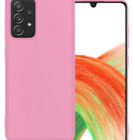 BASEY. BASEY. Samsung Galaxy A33 Hoesje Siliconen - Lichtroze