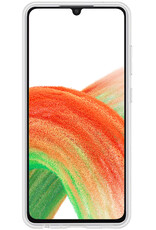 BASEY. Hoes Geschikt voor Samsung A33 Hoesje Siliconen Back Cover Case - Hoesje Geschikt voor Samsung Galaxy A33 Hoes Cover Hoesje - Transparant