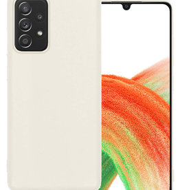 BASEY. BASEY. Samsung Galaxy A33 Hoesje Siliconen - Wit