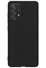 BASEY. Hoes Geschikt voor Samsung A33 Hoesje Siliconen Back Cover Case - Hoesje Geschikt voor Samsung Galaxy A33 Hoes Cover Hoesje - Zwart