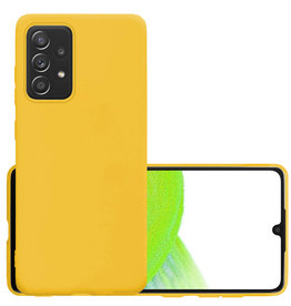 NoXx NoXx Samsung Galaxy A33 Hoesje Siliconen - Geel